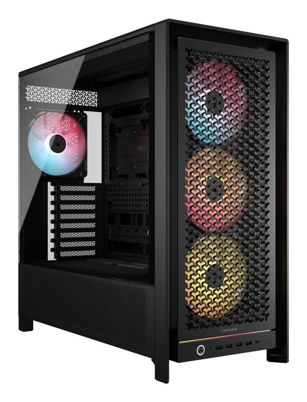 Corsair Carcasa PC Carcasa Corsair 5000D RS CC-9011309-WW | Mid-Tower, High-Airflow, Negru