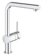 Grohe Baterie chiuveta Baterie Bucatarie Grohe 32168000 | Minta, Monocomanda, Dus Extractabil, Pipa Inalta, Crom