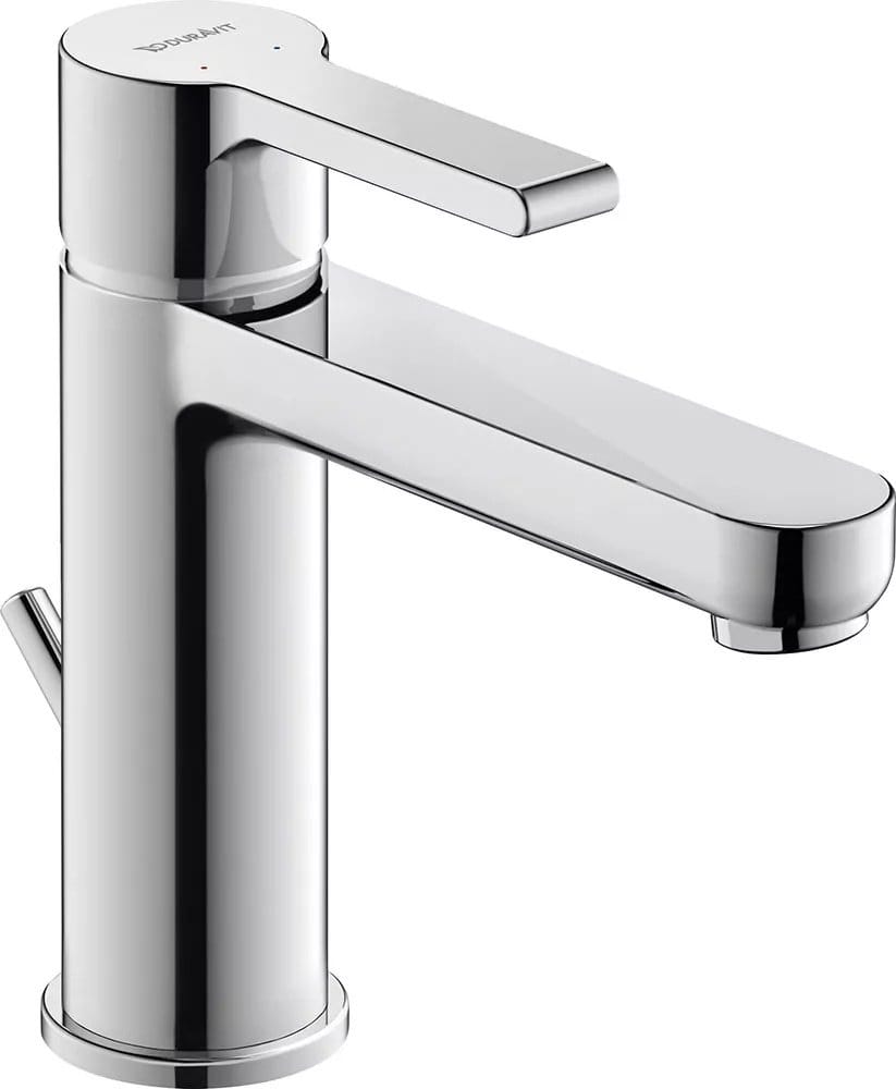 Duravit Baterie lavoar Duravit,B.2 Single lev.basin mixer M w.PR, monocomanda, marime M, cartus ceramic, set evacuare cu tija, crom