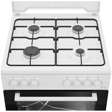 Beko Aragaz Aragaz Beko FBST62110DW | 4 Arzatoare, Grill Electric, Cuptor Electric, Rotisor, 60x60x85cm