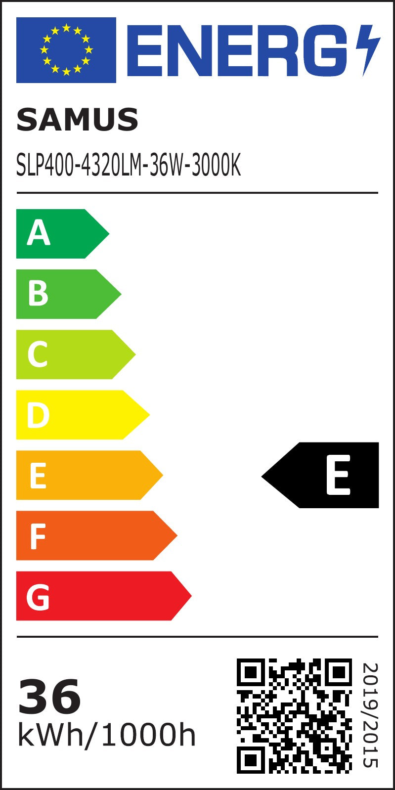 Plafoniera LED Samus SLP300-2880LM-24W-3000K | 24W, LED - Etichetă energetică