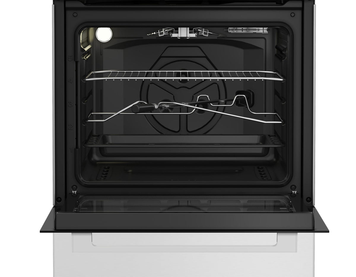 ARCTIC Aragaz Aragaz Arctic ABGM6611DTTL | Gaz, 4 arzatoare, Cuptor gaz, Rotisor, 60cm, Alb