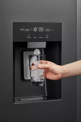 TOSHIBA Frigider Side by Side Toshiba 582 l (380+202), Clasa E, No Frost, Ice Maker 3 în 1, Wi‑Fi, Inox Negru