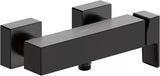 Duravit Baterie dus Duravit, Manhattan single lever shower mixer exposed installation, monocomanda, aparenta, cartus ceramic, levier lateral, schwarz mat, negru mat