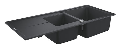 Grohe Chiuveta bucatarie Chiuveta Grohe K400 31643AP0 | 116x50cm, 2 Boluri, Granit Negru