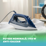Fier de Calcat Nobeltek NSI2400 | 1750W, Talpa Ceramica, 25 g/min, Abur Vertical, 350 ml