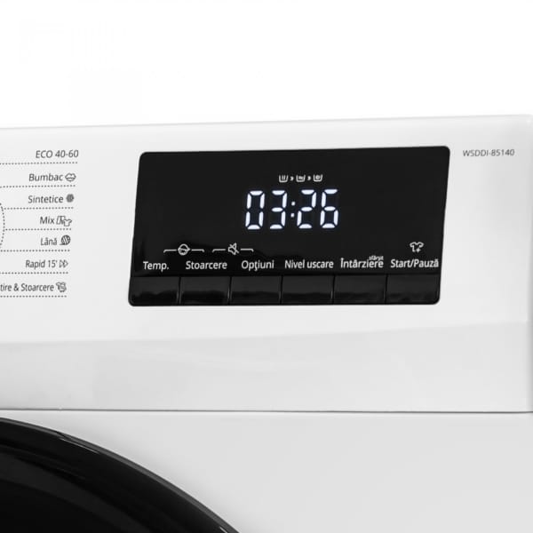 Samus Masina de spalat rufe Mașină de Spălat Rufe Inverter Samus | 5kg, 1400 RPM, Clasa A(spalare) / D(uscare), 15 programe