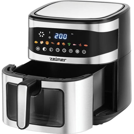 Zelmer Air Fryer Friteuza cu aer Zelmer ZAF1500 | 6.5L, 1600W, Negru/Inox