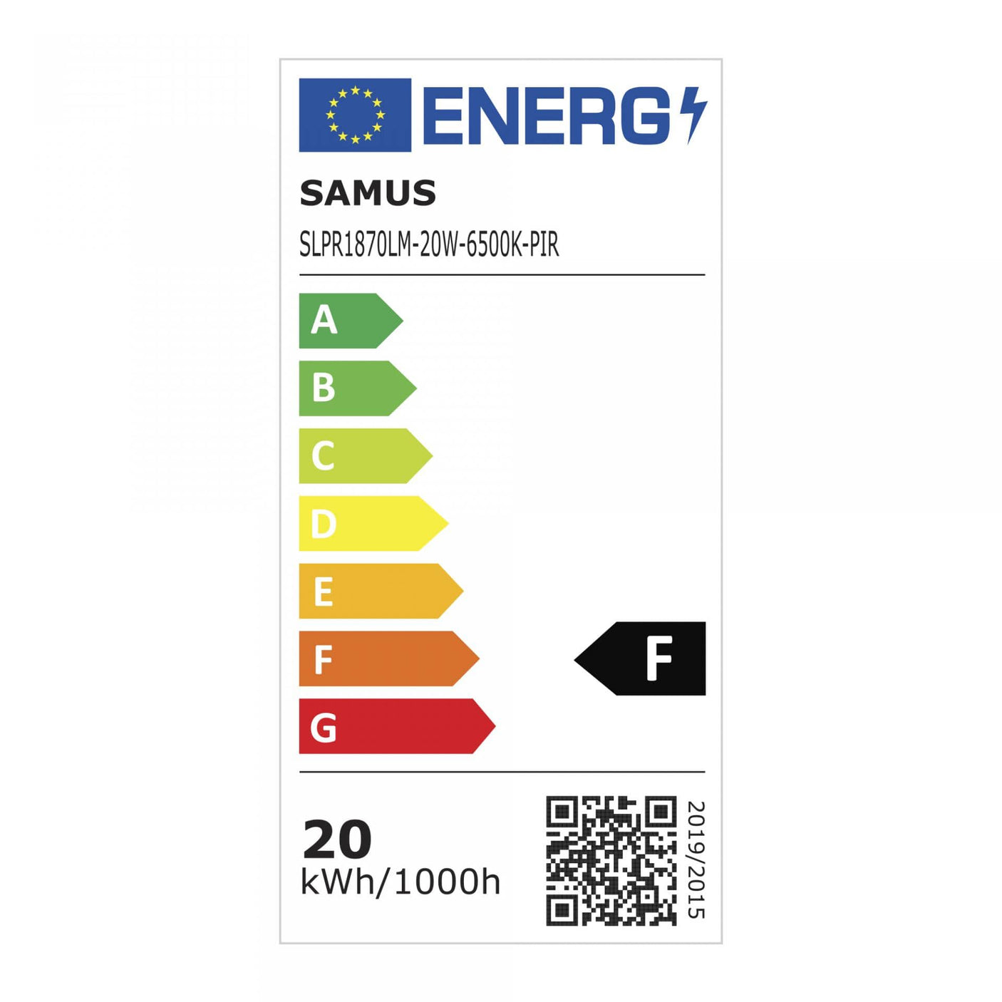 Samus Proiector LED Proiector LED Samus SLPR1870LM-20W-6500K-PIR-PIR | 20W, 1870lm, 6500K, Senzor PIR