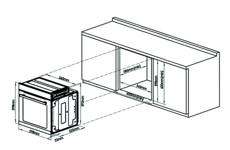 Cuptor Incorporabil Samus SC625GDX5 | 2000W, 75L, Gri, Digital, 5G, 59.8x59.8x57.7cm