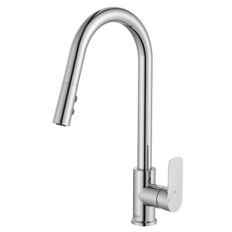 Roca Baterie chiuveta Baterie Bucatarie Roca Cala A5A816EC00 | Monocomanda, Pipa Inalta Tip U, Dus Extractabil, Crom