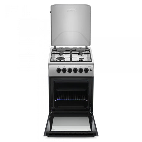 Aragaz SamusSM561XPBS | 60cm, Inox, Argintiu, Timer, 50x63x86cm