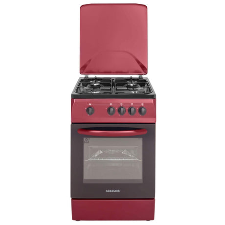 NobeLTek Cooking Aragaz Nobeltek, 50x60, plita si cuptor pe gaz, siguranta plita si cuptor, echipat cu diuze GPL, diuze GN de schimb, capac tabla, bordo
