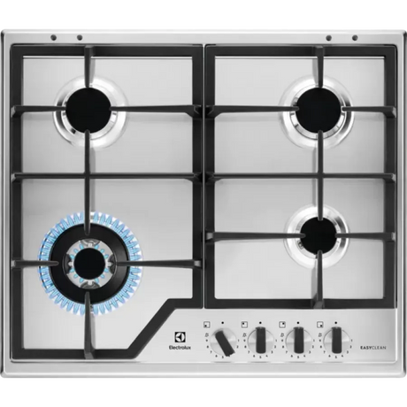 Electrolux Plita incorporabila ELECTROLUX, Gaz, 4 arzatoare, Wok, inox