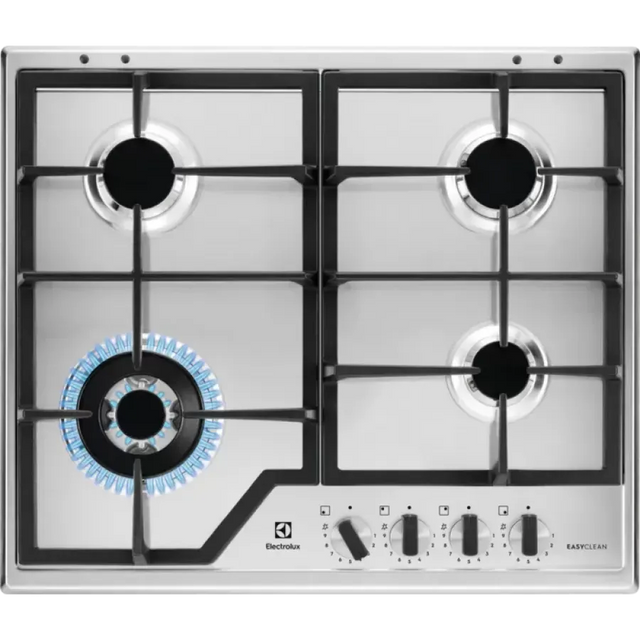 Electrolux Plita incorporabila ELECTROLUX, Gaz, 4 arzatoare, Wok, inox