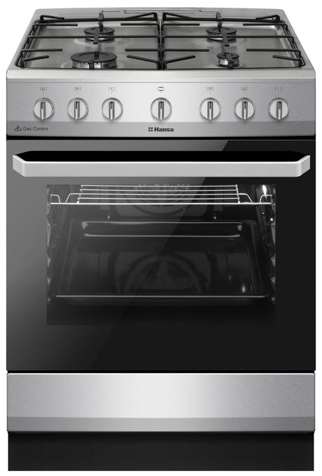Hansa Aragaz Aragaz Hansa FCMX6810092 | 60cm, 4 Arzatoare, Cuptor Electric 62L, Clasa A, 60x60x85cm