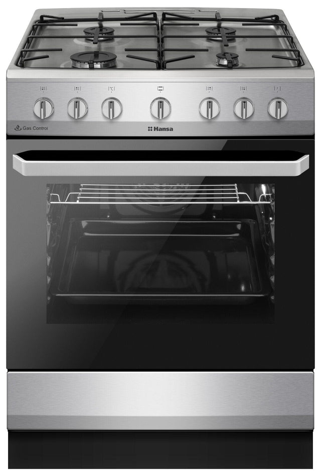 Hansa Aragaz Aragaz Hansa FCMX6810092 | 60cm, 4 Arzatoare, Cuptor Electric 62L, Clasa A, 60x60x85cm