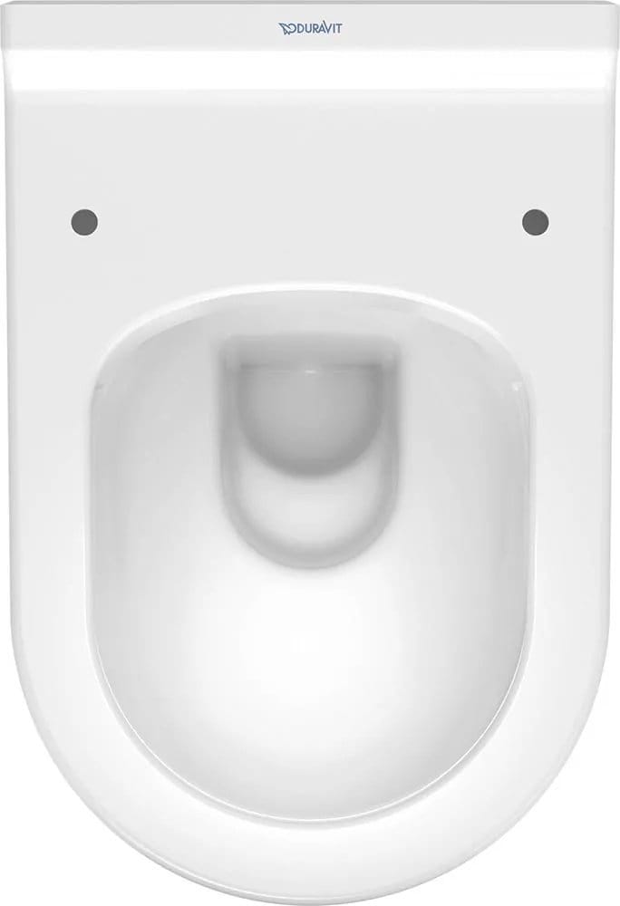 Duravit Vas wc Duravit, Toilet wall mounted 54 cm Starck 3 white, washdown, Durafix, rimless, suspendat, evacuare orizontala, fara capac (0063810000, 0063890000), alb