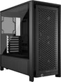 Corsair Carcasa PC Carcasa CORSAIR 4000D RS CC-9011312-WW | Mid Tower, Tempered Glass, ATX, Negru