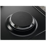 Electrolux Plita incorporabila Electrolux, Gaz, 4 zone de gatit, Aprindere electrica, Dispozitiv de siguranta, Arzator Wok, Gratare fonta, 60 cm, Negru
