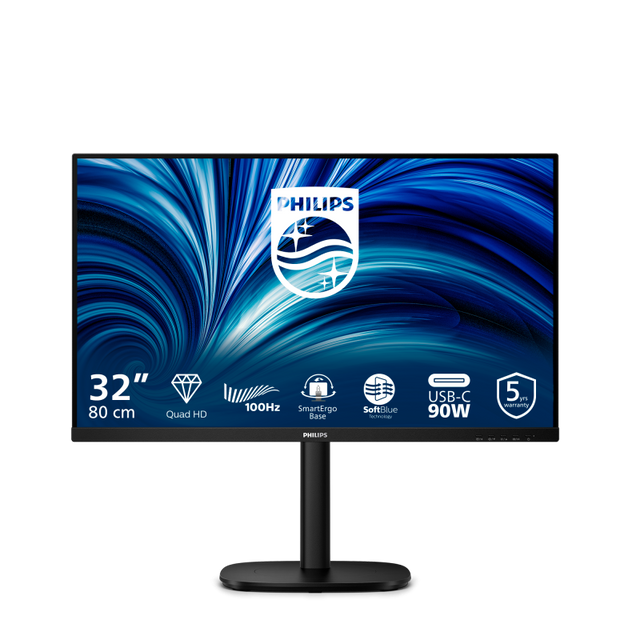Monitor Philips 32B2U3601/00 | 31.5", IPS, 2560x1440, 100Hz