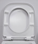 Duravit Capac WC Capac WC Duravit Happy D.2 0064590000 | Soft Close, Balamale Inox, Dreptunghiular, Alb