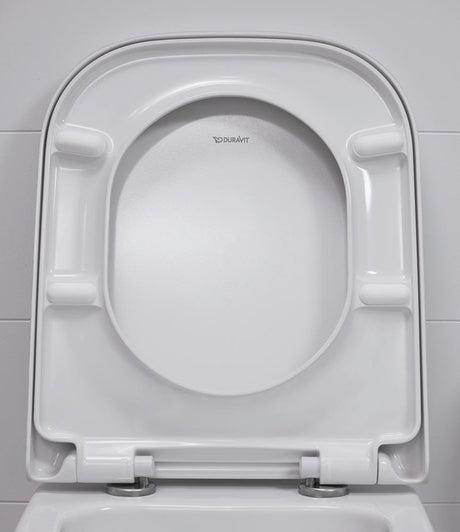 Duravit Capac WC Capac WC Duravit Happy D.2 0064590000 | Soft Close, Balamale Inox, Dreptunghiular, Alb