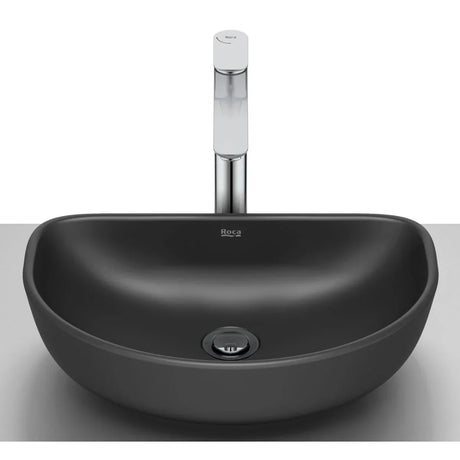 Roca Lavoar Lavoar Roca Optica A327C10080 | Oval, 450x300mm, Montare Blat, Negru