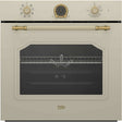 Beko Cuptor incorporabil Cuptor Incorporabil Beko RBIM19200CD | 72L, Clasa A, 8 Programe, Retro Crem, 59.4x56.7x59.5cm