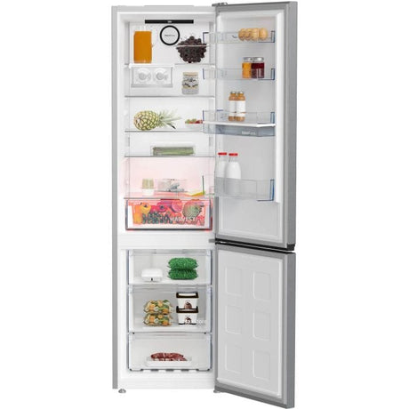 Beko Combina frigorifica Combina frigorifica Beko B5RCNA405HDXB | 355L, No Frost, HarvestFresh, Clasa D, Inox, 59.5x66.3x203.5cm