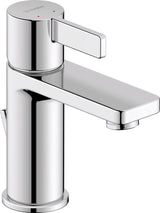 Duravit Baterie lavoar Duravit, D-Neo Single lever basin mixer S with pullrod, monocomanda, marime S, cartus ceramic, set evacuare cu tija, crom