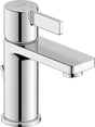 Duravit Baterie lavoar Duravit, D-Neo Single lever basin mixer S with pullrod, monocomanda, marime S, cartus ceramic, set evacuare cu tija, crom
