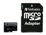 Verbatim Pro microSDHC U3 32GB with adapter