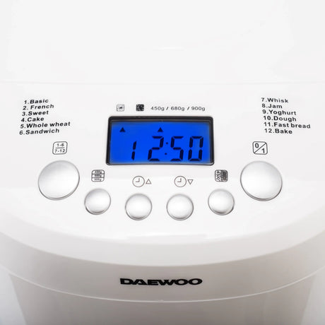Daewoo SDA Masina de paine Masina de facut paine Daewoo SDA DBM600W | 600W, 450-900g, 12 programe, LCD