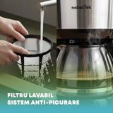 NobelTek SDA Cafetiera Cafetiera NobelTek NCM75B | 750W, 1.25L, Anti-picurare, Mentinere cald