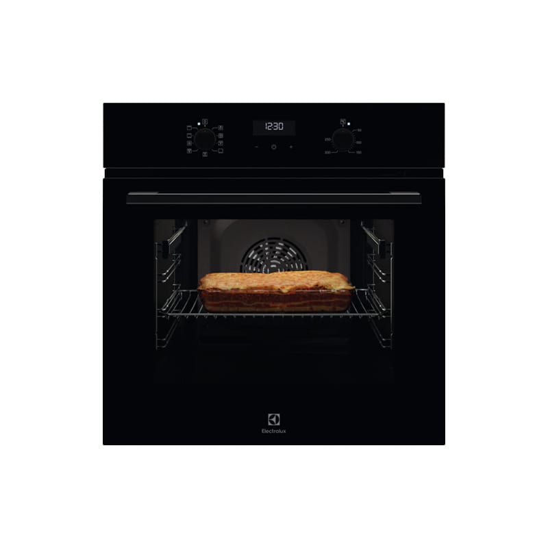 Electrolux Cuptor incorporabil Electrolux, Electric, 65 l, 9 programe, Convectie, Grill, Autocuratare catalitica, Clasa A, Negru