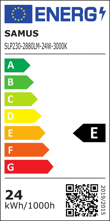 Plafoniera LED Samus SLP230-2880LM-24W-3000K | 24W, LED - Etichetă energetică