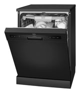 Masina de spalat vase Amica, free standing, 60 cm, 14 seturi, 7 programe, Display LED, 3 sertare, Clasa C, ECO, Indicato