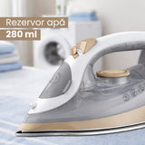 Daewoo SDA Fier de calcat Fier de Calcat Daewoo SDA DSI2400 | 2400W, Talpa Ceramica, Jet Abur 30g/min, Rezervor 300ml