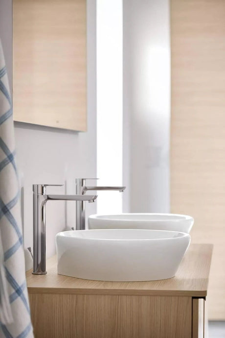 Duravit Baterie lavoar Duravit, A.1 Single lever basin mixer XL, monocomanda, marime XL, cartus ceramic, set evacuare cu tija, crom