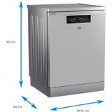 Beko Masina de spalat vase Masina de spalat vase Beko BDFN36641XA | 16 seturi, ProSmart Inverter, 9.5L, 11 programe, 60x57x85cm