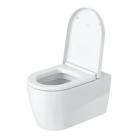 Duravit Vas wc Duravit, Toilet WM 570mm ME by Starck white washdown, Durafix, suspendat, evacuare orizonatala, fara capac (0020010000, 0020090000), alb
