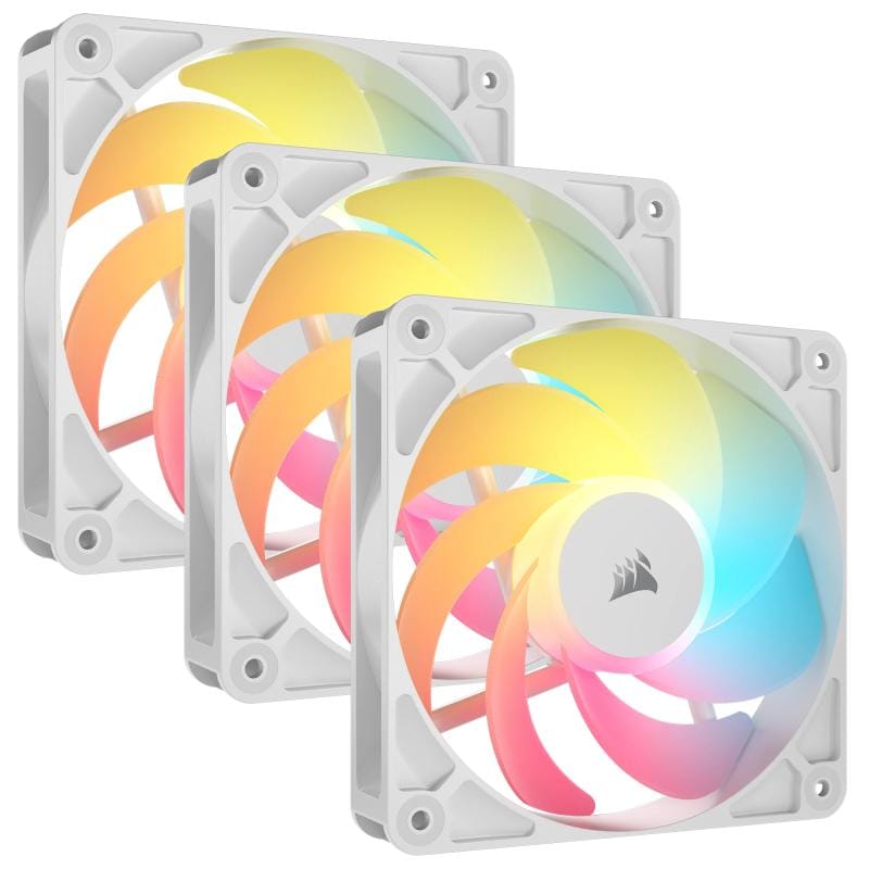 Corsair Ventilator Ventilatoare Carcasa CORSAIR RS120-R CO-9050197-WW | 3x120mm, ARGB, Alb, 2100 RPM