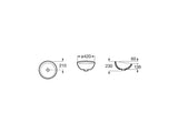 Roca Lavoar Lavoar Roca A327876000 | Gama Bol, 42cm, Rotund, Montare Blat, Alb