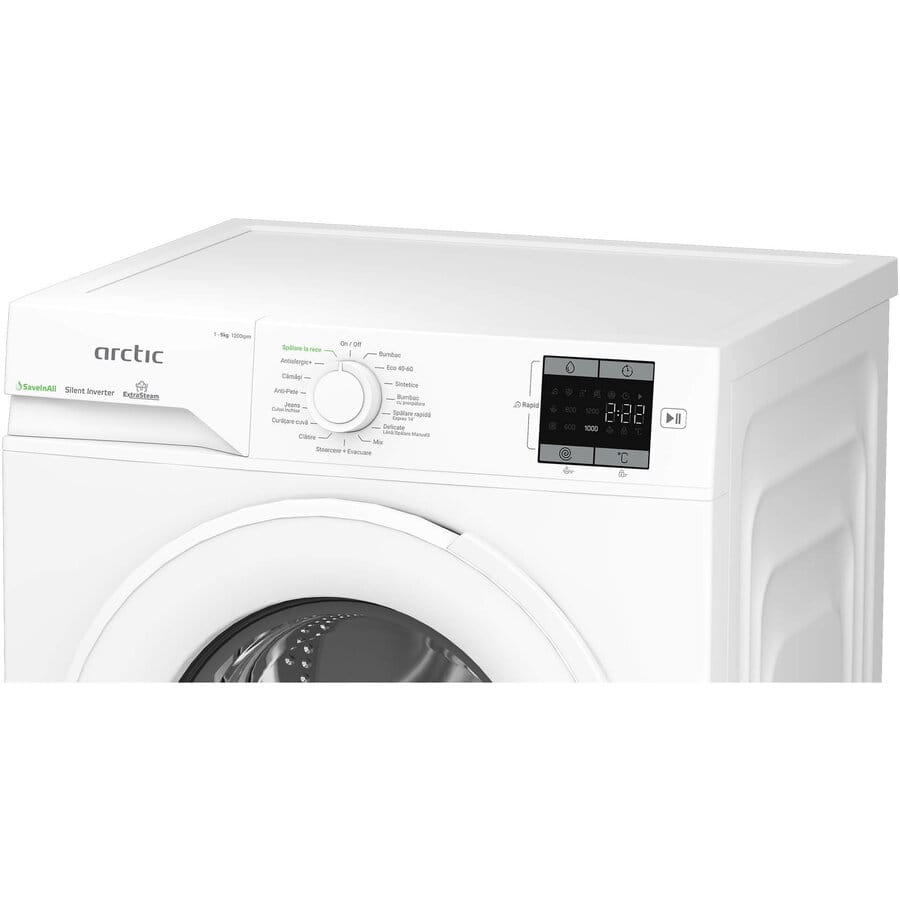 ARCTIC Masina de spalat rufe Masina de spalat rufe Arctic APLM1WFSU19210W | 9kg, 1200RPM, Inverter, Steam, A