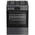 Beko Aragaz Aragaz Mixt Beko FBM62330GADSN | 4 Arzatoare, Cuptor Electric, 8 Functii, 60x60x85cm