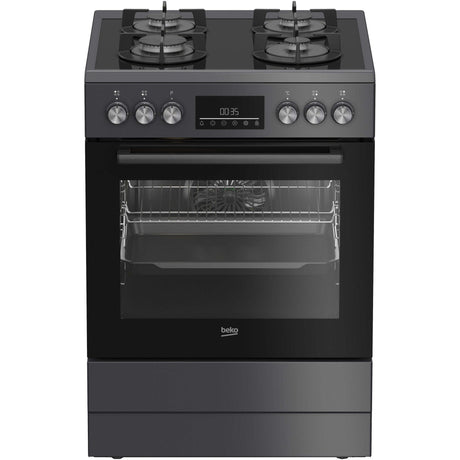 Beko Aragaz Aragaz Mixt Beko FBM62330GADSN | 4 Arzatoare, Cuptor Electric, 8 Functii, 60x60x85cm