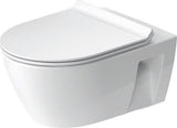 Duravit Vas wc + capac Duravit, Toil.set wm 540 mm Duravit No.1 w rimless,wd,seat&cover w.softclosure, suspendat, evacuare orizontala, cu capac (0029390000), soft close, alb