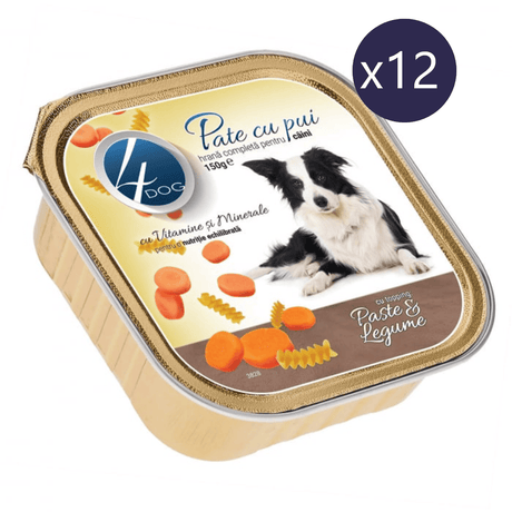 4DOG Hrana umeda caini Hrană Umedă Câini 4DOG MF.11121 | Roșu