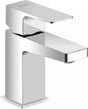 Duravit Baterie lavoar Duravit, Manhattan single lever bas. mixer S with pull-rod, monocomanda, marime S, cartus ceramic, fara set de evacuare, crom